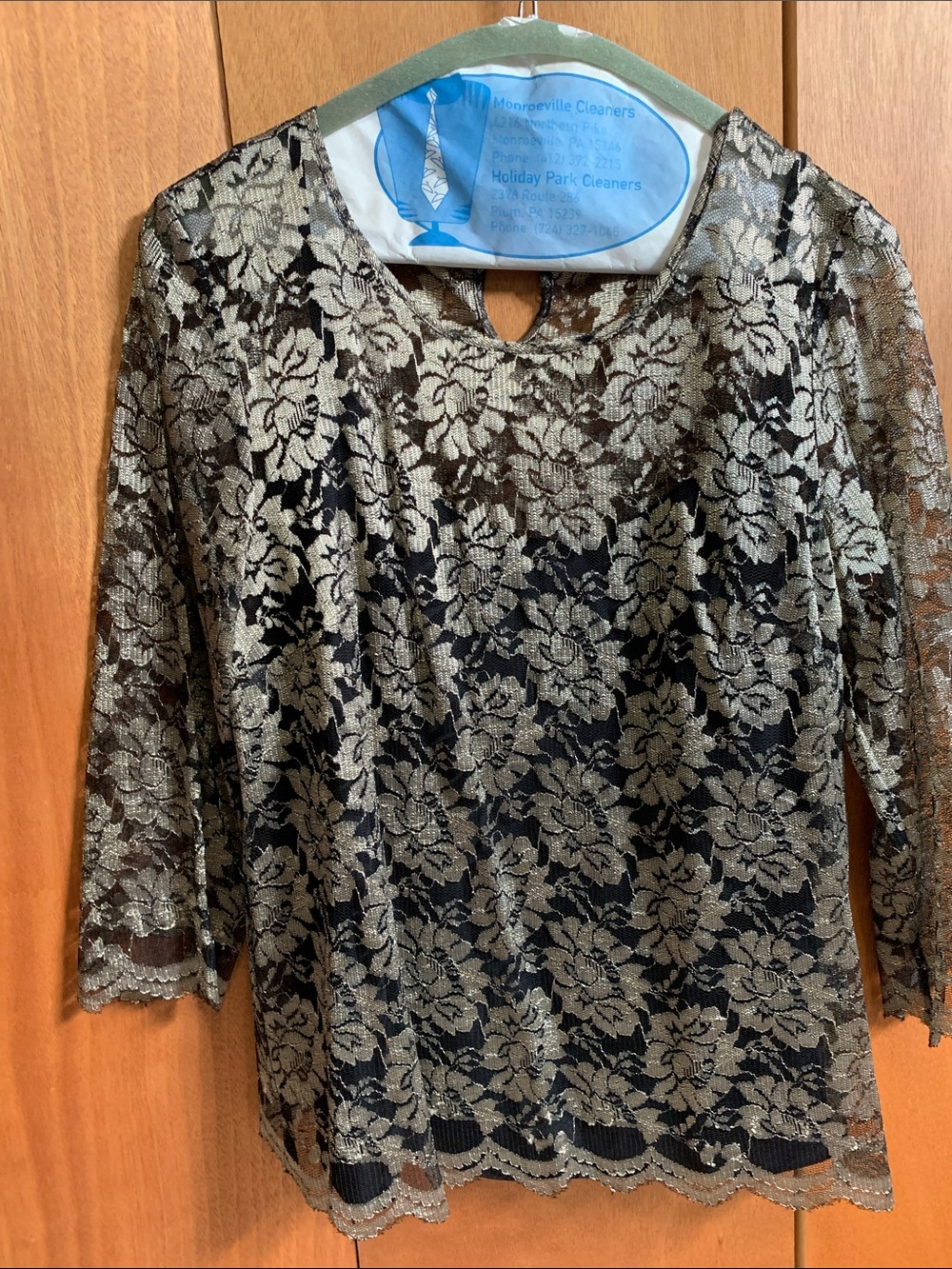 Talbots Black Top Two-piece Top